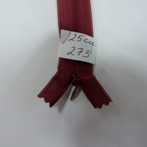 Молния потайная №3 25см Е-273 бордо, шт