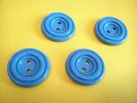 Пуговица 2-П д.17мм голубой (1000 шт/уп), упак