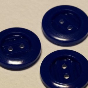 Пуговица 2-П д.17мм синий тонированный (металлик (1000 шт/уп), упак