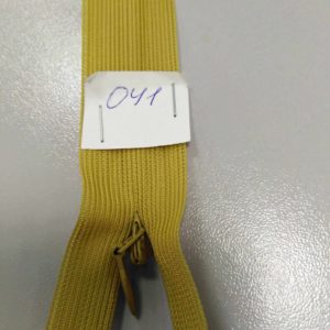 Молния потайная №3 50см ДС-041 темная горчица, шт