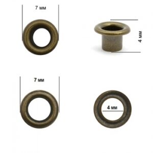 Люверсы №17 (3мм) антик (уп,5000шт), шт